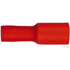 Fiche toute isolée ROUGE (x100) 0,5 mm²-1,5 mm²