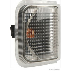 Feu clignotant G/D BLANC avec porte-lampe Montage en saillie lampe PY