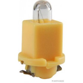 Ampoule culot plastique JAUNE (x10) 24 V 1,2 W EBSR4