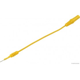 Ligne de mesure JAUNE fiche plate larg.0,8 mm Long.110mm