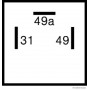 Centrale clignotante 24V 3 poles 3x6,3mm