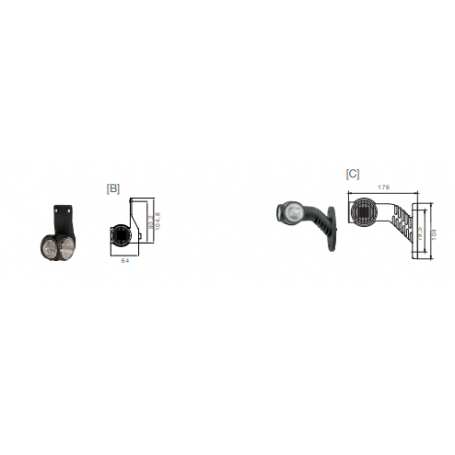 Feu sur antenne LED GAUCHE pour EUROPOINT II