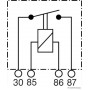 Relais de Travail 12V 30A (4 x 6,3 mm) avec éclisse d'arrêt