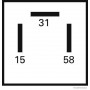 Émetteur de signaux acoustique 3 x 6,3 mm 12V 85 dB(A) 4000 Hz