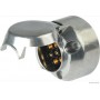 Prise 7 pôles ALUMINIUM 16/25A 6/12V fixation raccord plat