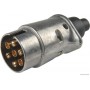 Fiche 7 pôles male 12V raccord fileté