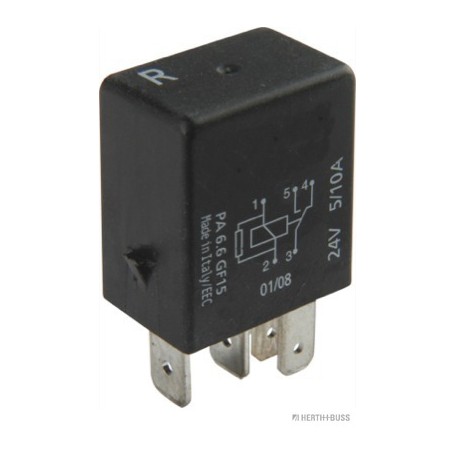 Relais inverseurs 24V de 5 à 10A (2x6.3mm/ 3x4.8mm)