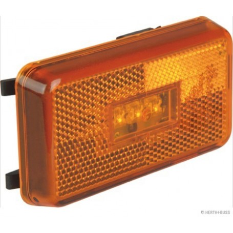 Feu LATERAL ORANGE 24V 2 pôles 103x55x28.5mm