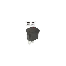 Mini interrupteur à bascule bouton avec voyant LED lumineux ROUGE 12V