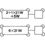 Centrale Clignotante 24V (4P) 2+1x21W+5W / 6x21W