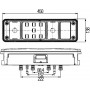 Feu AR Gauche LED 24V F. EasyConn 1x7/ 4x2+fm7/ 8 pôles 2VP 340 960 111