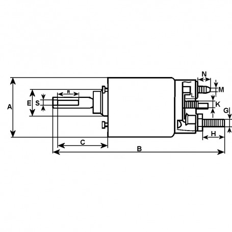 Solénoide type E3477 BOSCH