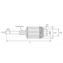 Induit 12V A.4KW 8D équivalent 137948