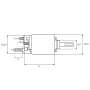 Relais solénoide de démarreur neuf équivalent 0 331 100 023