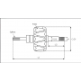 Rotor d'alternateur en remplacement VALEO 593566