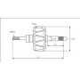 Rotor d'alternateur type 0138211 remplacement pour MAGNRTON