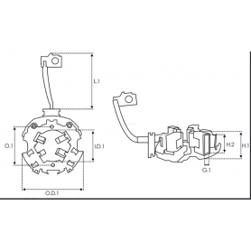 Porte balais type 333317 VALEO