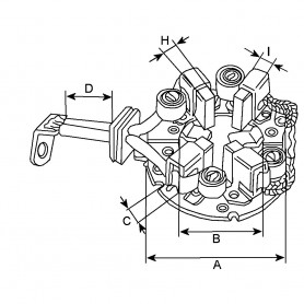 Porte balais 12V 335176