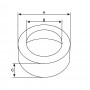 Cache roulement diam. int: 17.5 diam. ext: 35 H: 19mm