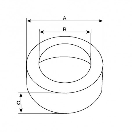 Cache roulement diam. int: 17.5 diam. ext: 35 H: 19mm