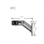 Feu de gabarit LED DROIT LONG câble 2000m IVECO