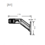 Feu sur antenne SUPERPOINT IV GAUCHE 24V LED 2 pôles R/B/O 0.5m