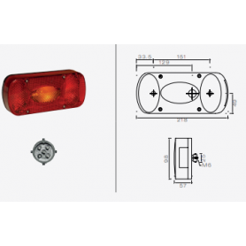 Feu ARG MIDIPOINT 2 AVEC EP CONN. 5 pôles 12V