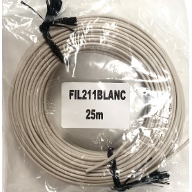 FIL 1mm2 BLANC (bobine 25m)