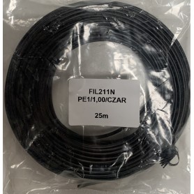 FIL 1mm2 NOIR (bobine 25m)