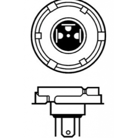 Ampoule 24V R2 Bilux 55/50w (x1)