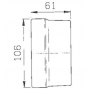 Feu AR GAUCHE multifonctions 224x106x61mm