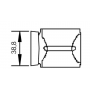 Feu de position AR ROUGE LED diam.38mm Prof.12mm