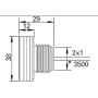 Feu de position AR ROUGE LED diam.38mm Prof.12mm