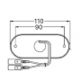 Feu latéral LED 12V 110x45x13mm