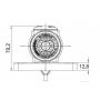 Feu encombrement G/D LED 3 couleurs 12/24V 100x70x60 ent.77mm