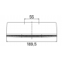 Feu AR GAUCHE larg.189.5mm H.97mm Dist.55mm P21/5W P21W