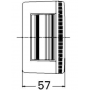 Feu AR GAUCHE larg.189.5mm H.97mm Dist.55mm P21/5W P21W