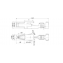 Sertisseur douille plate H.0.8mm L.18.8mm de 1 à 2.5mm²