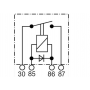 Relai 12V 25A 4 pôles 2x4.8mm 2x6.3mm avec diode
