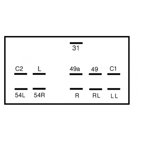 Centrale clignotante 24V 3+1x21W / 11x6.3mm
