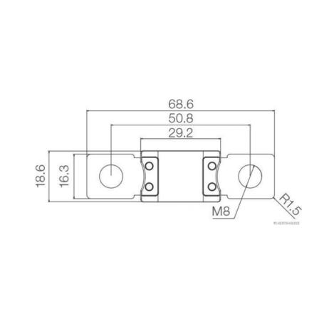 Fusible à visser CAL3 ROUGE