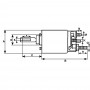 Solénoïde 12V 50A/500A diam. ext 39.70mm L.totale 86.40mm B+M8