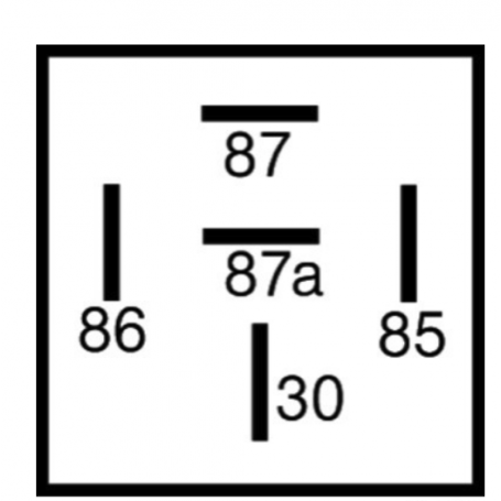 Relais inverseur 12V 20/30A (5 fiches 6.3mm)