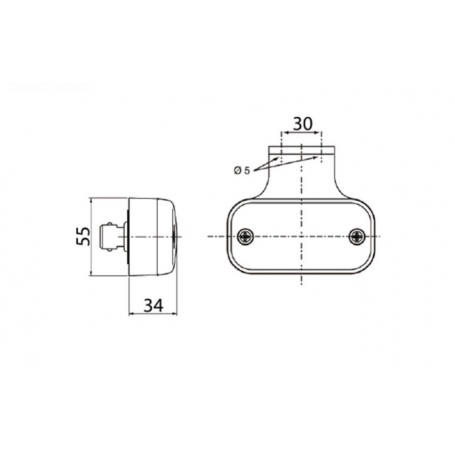 Feu de position avant Ampoules12/24V CRISTAL