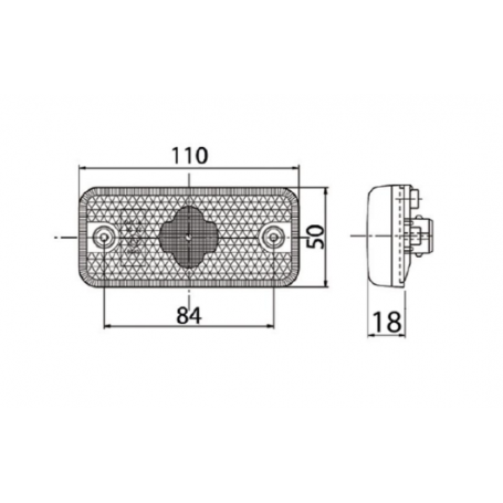 Feu de position latéral LED 24V AMBRE