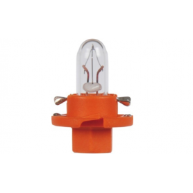 Ampoule culot ORANGE Bx8, 4d 12V 1.1W (x10)