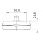 Feu de gabarit cristal 74x 45x 22.5mm