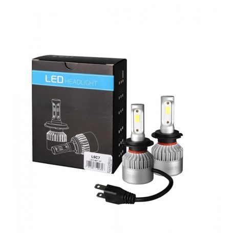 Kit ampoules LED H7 12/24V (blister de 2) ventilés