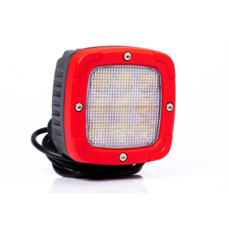 Phare de travail LED (100x100x74mm) 38w 4100lm ip68 12/48V Gd angle