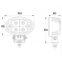 Phare de travail 1350 lumens 6x3w